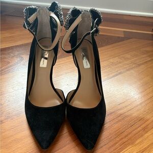 INC International Concepts Black Embellished Heels